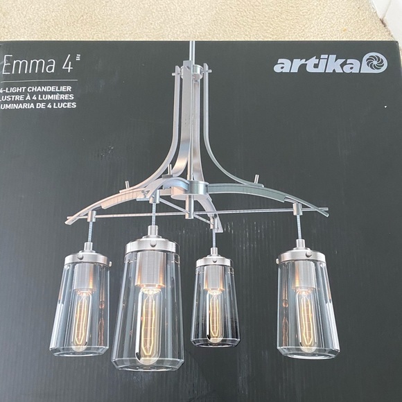 Artik Emma 4 light Chandelier - Picture 1 of 4